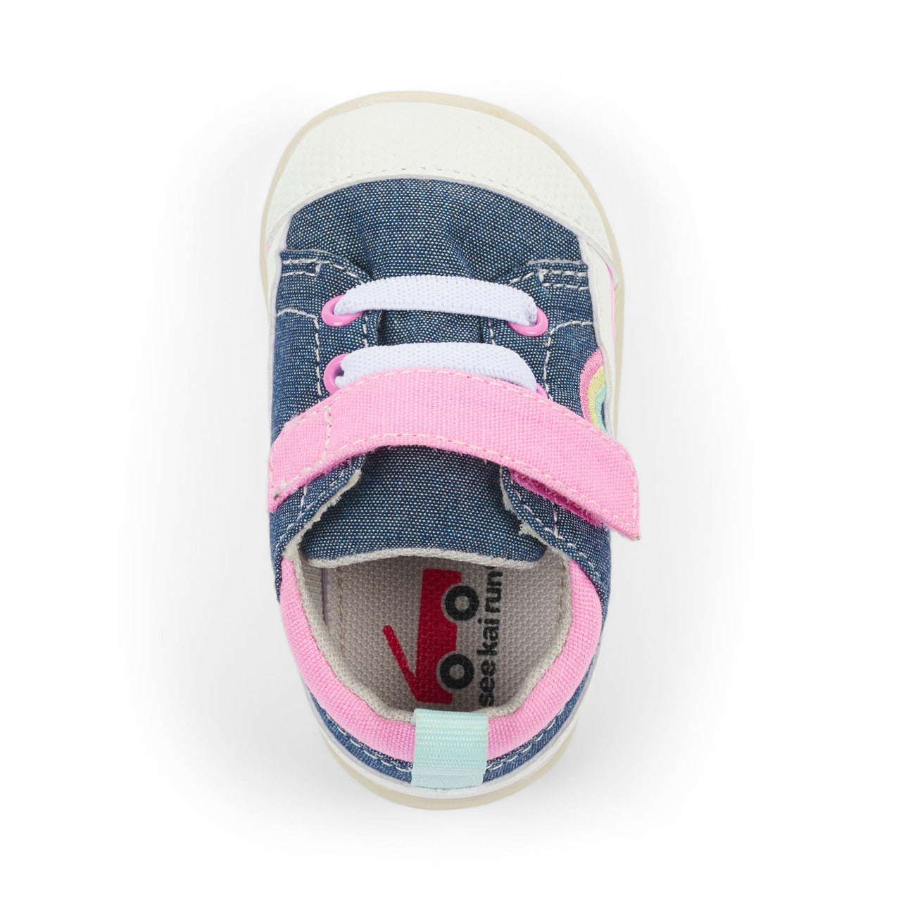 See Kai Run Girl's Stevie (First Walker) Chambray/Pink