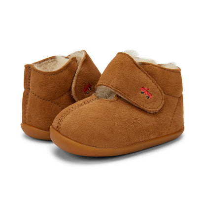 See Kai Run Girl's Avery (First Walker) Brown Shearling