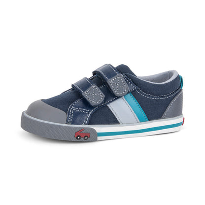 See Kai Run Boy's Russell Navy/Teal - Final Sale