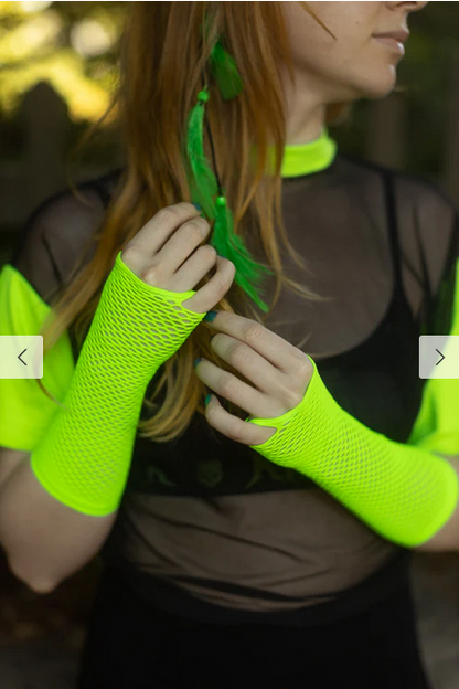 Leg Avenue Triangle Net Arm Warmers