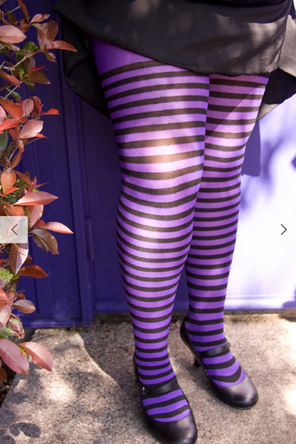 Leg Avenue Plus Size Striped Tights