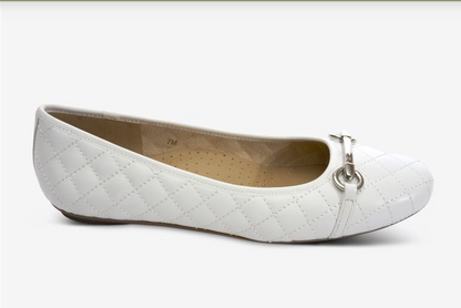 Marmi Shoes Women's Vaneli Stacy - White Quilted Nappa