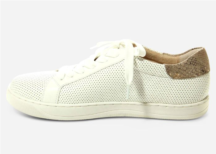 Marmi Shoes Women's Vaneli Coyle - White Perforated Nappa Combo