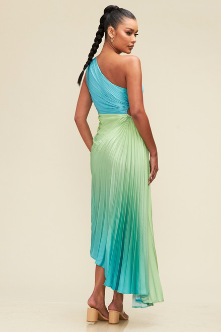 LADY BLACK TIE Women's Sanibel Maxi Dress - Blue/Green Ombre