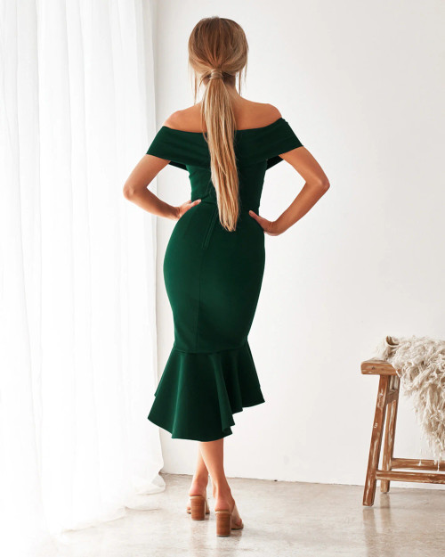 LADY BLACK TIE Women's Brienne Dress - Emerald