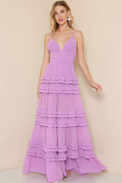 LADY BLACK TIE Women's Seraphina Maxi Dress - Lilac