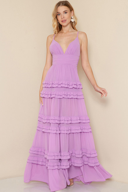 LADY BLACK TIE Women's Seraphina Maxi Dress - Lilac