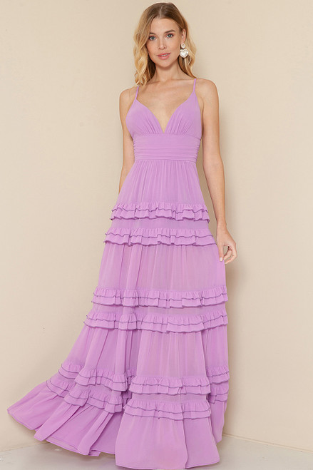 LADY BLACK TIE Women's Seraphina Maxi Dress - Lilac