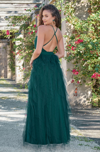 LADY BLACK TIE Women's Alances Maxi Dress - Emerald