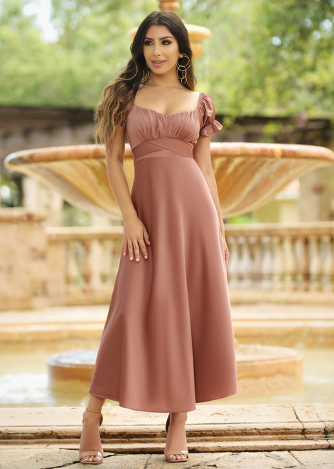 LADY BLACK TIE Women's Maldives Midi Dress - Mauve