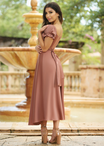 LADY BLACK TIE Women's Maldives Midi Dress - Mauve