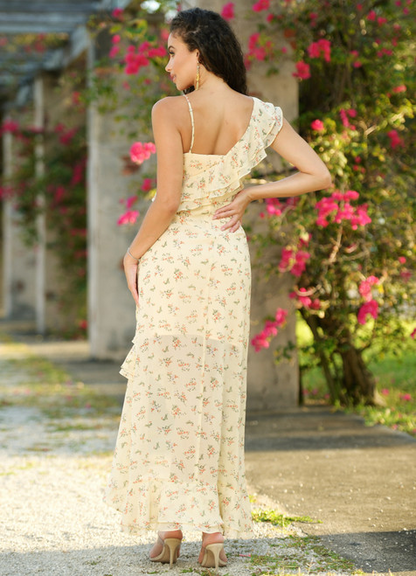 LADY BLACK TIE Women's Linnea Maxi Dress - Yellow Floral - FINAL SALE