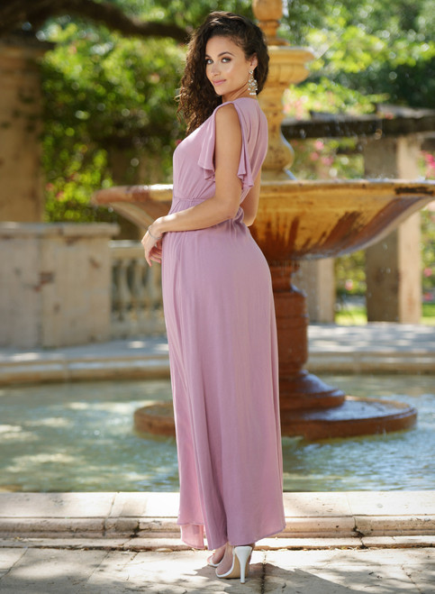 LADY BLACK TIE Women's Kari Maxi Dress - Mauve-FINAL SALE