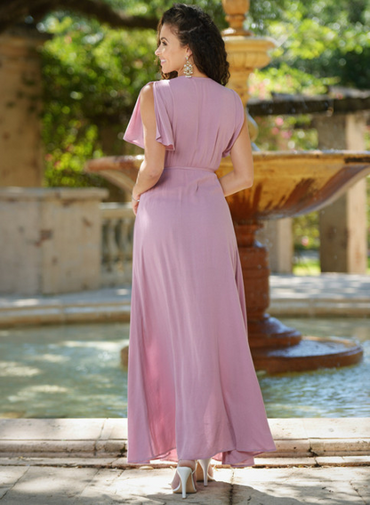 LADY BLACK TIE Women's Kari Maxi Dress - Mauve-FINAL SALE