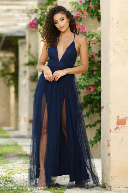 LADY BLACK TIE Women's Sydney Maxi Dress - Navy