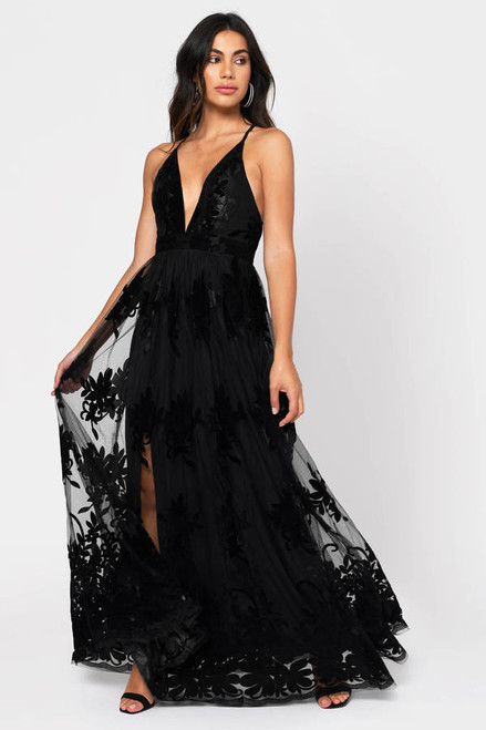 LADY BLACK TIE Women's Promenade Maxi Dress - BLACK