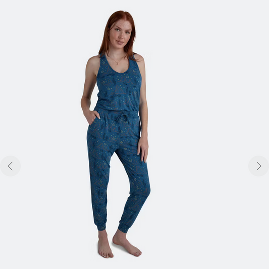 MeUndies Women's Modal V-Neck Jumpsuit - Adventurous