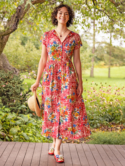 April Cornell Women's Lisbon Rose Dress