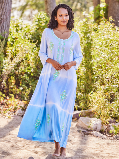 April Cornell Women's Sojourner Caftan 1 - SkyBlue