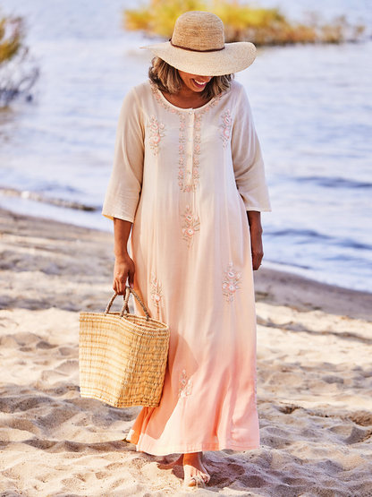 April Cornell Women's Sojourner Caftan - Sand