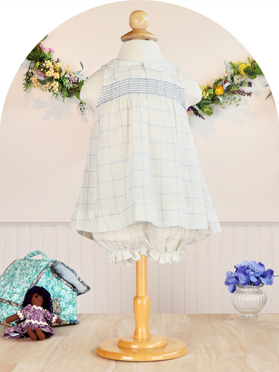 April Cornell Chalet Check Baby Dress