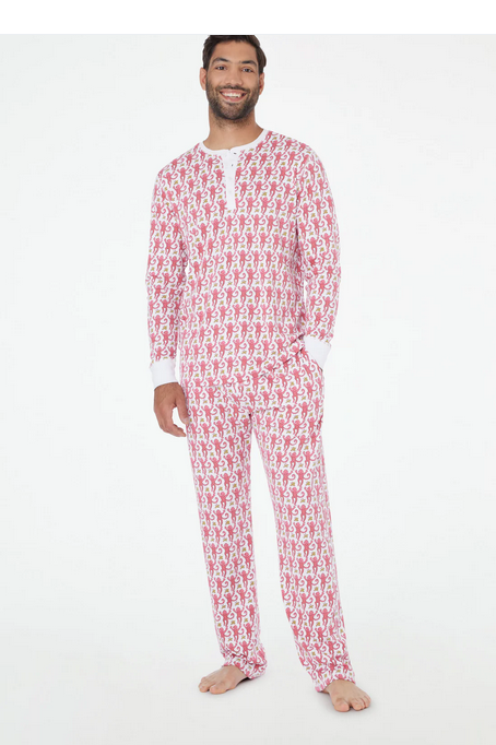 Roller Rabbit Mens Monkey Spencer Pajamas