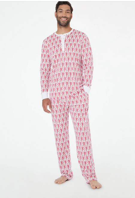 Roller Rabbit Mens Monkey Spencer Pajamas