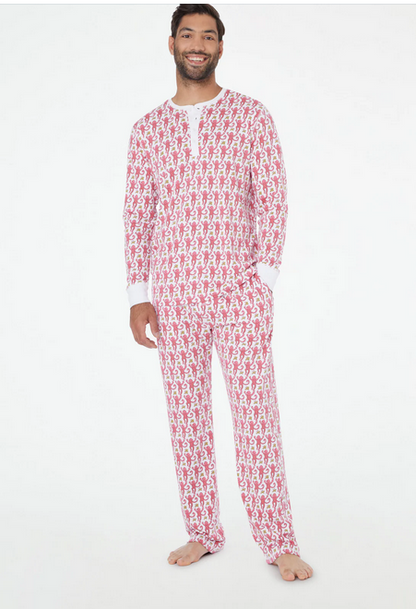 Roller Rabbit Mens Monkey Spencer Pajamas