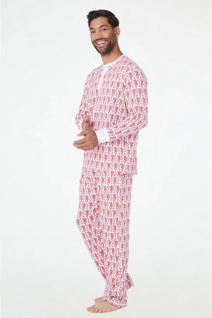 Roller Rabbit Mens Monkey Spencer Pajamas