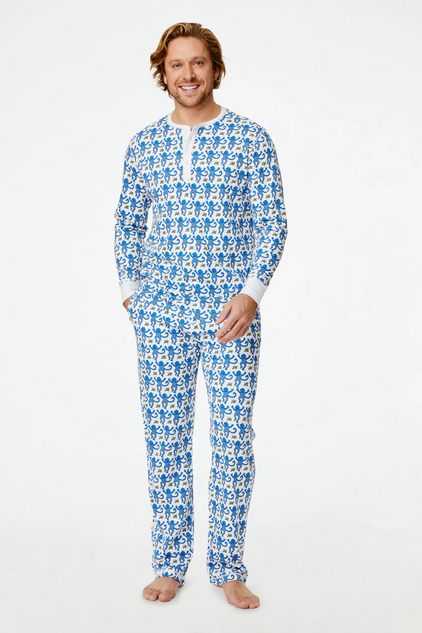 Roller Rabbit Mens Monkey Spencer Pajamas