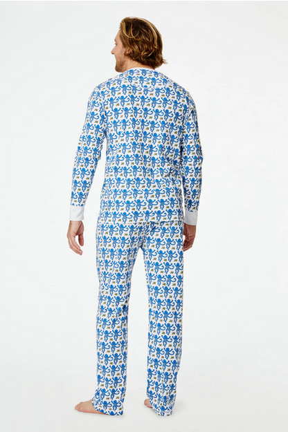 Roller Rabbit Mens Monkey Spencer Pajamas