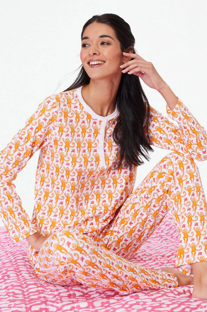 Roller Rabbit Women's Monkey Pajamas