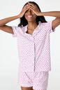 Roller Rabbit Women's Disco Hearts Polo Pajamas