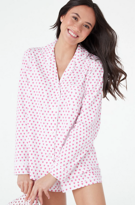 Roller Rabbit Women's Hearts Paola Polo Pajamas