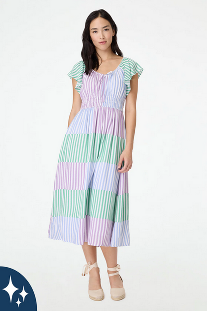 Roller Rabbit Women's Lurex Stripe Pina Dress