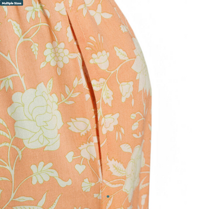 Lola Peach and Green Jaipur Floral Pajama Pants