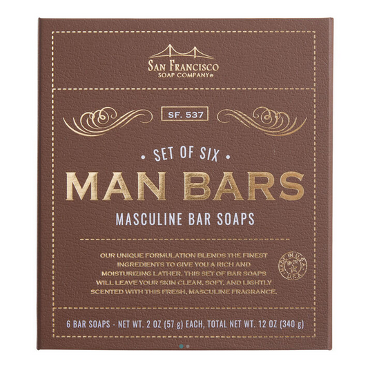 SF Soap Co. Man Bar Soap Gift Set 6 Pack