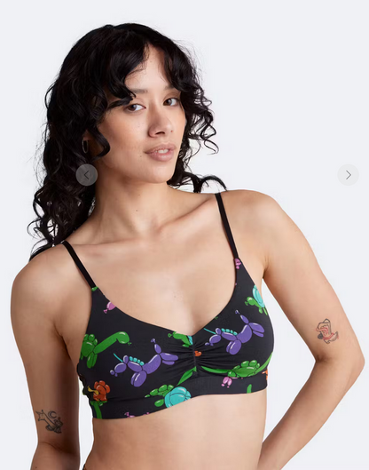 MeUndies FeelFree Ruched Bralette - Adventurous