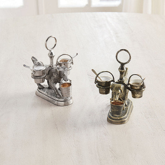 Ballard Designs Bunny Williams Dog Salt & Pepper Cellar