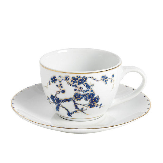 Ballard Designs Ming Tea Cup & Saucer - Set of 4