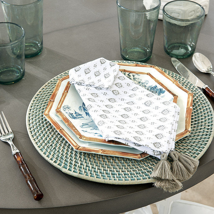 Ballard Designs Bamboo Melamine Dinnerware