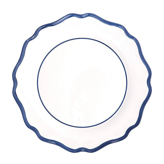 Ballard Designs Scalloped Melamine Dinner Plates - Set of 4