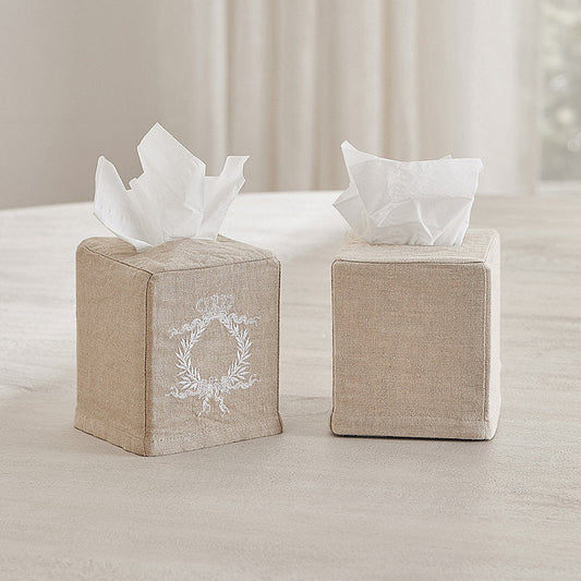 Ballard Designs Embroidered Tissue Box Cover