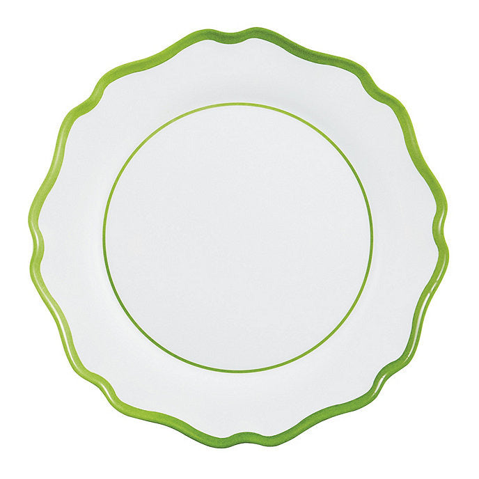 Ballard Designs Scalloped Melamine Dinner Plates - Set of 4