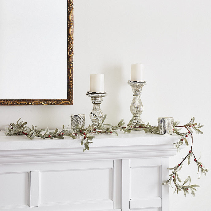 Ballard Designs Holly Berry Leaf Garland