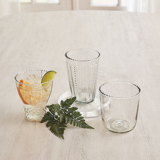 Ballard Designs Lacey Ruffle Glassware - Set of 4