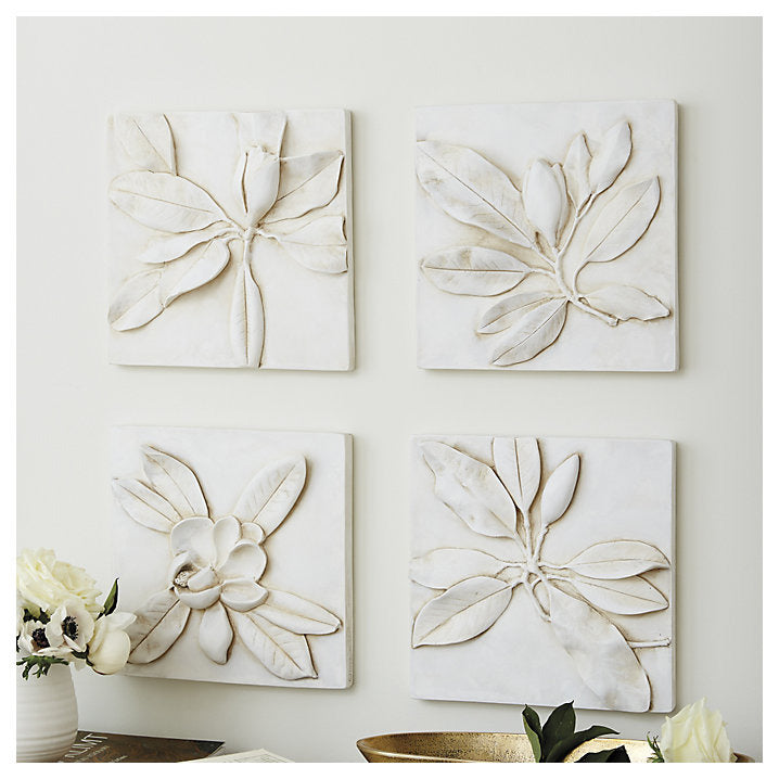 Ballard Designs Magnolia Plaques - Set of 4