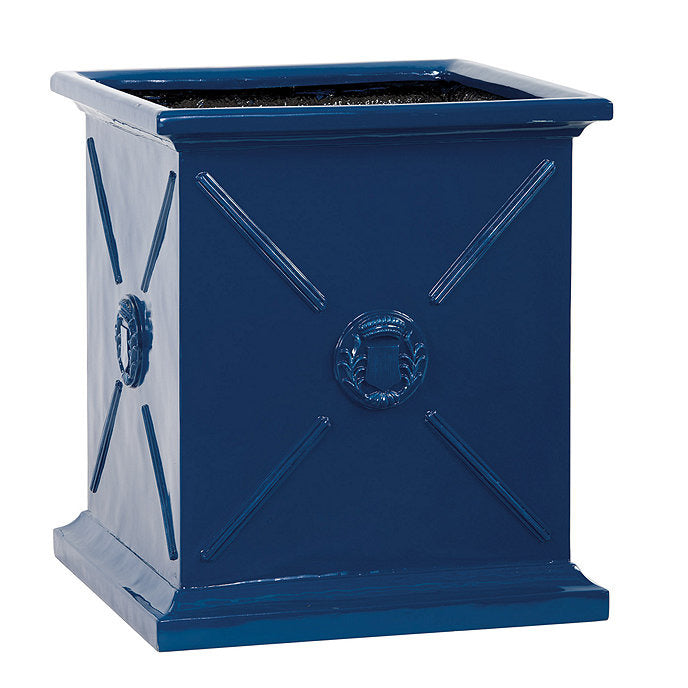 Ballard Designs Beauclaire Planter - Navy