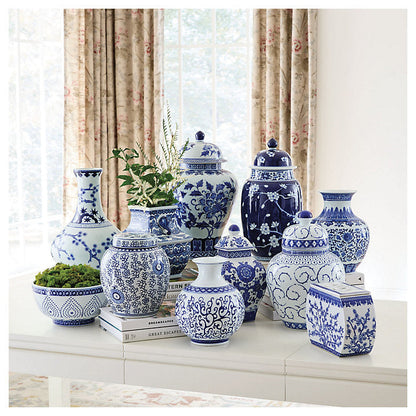 Ballard Designs Blue & White Chinoiserie Vase Collection