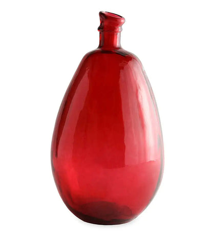 VivaTerra Recycled Tall Glass Balloon Vase, 19"